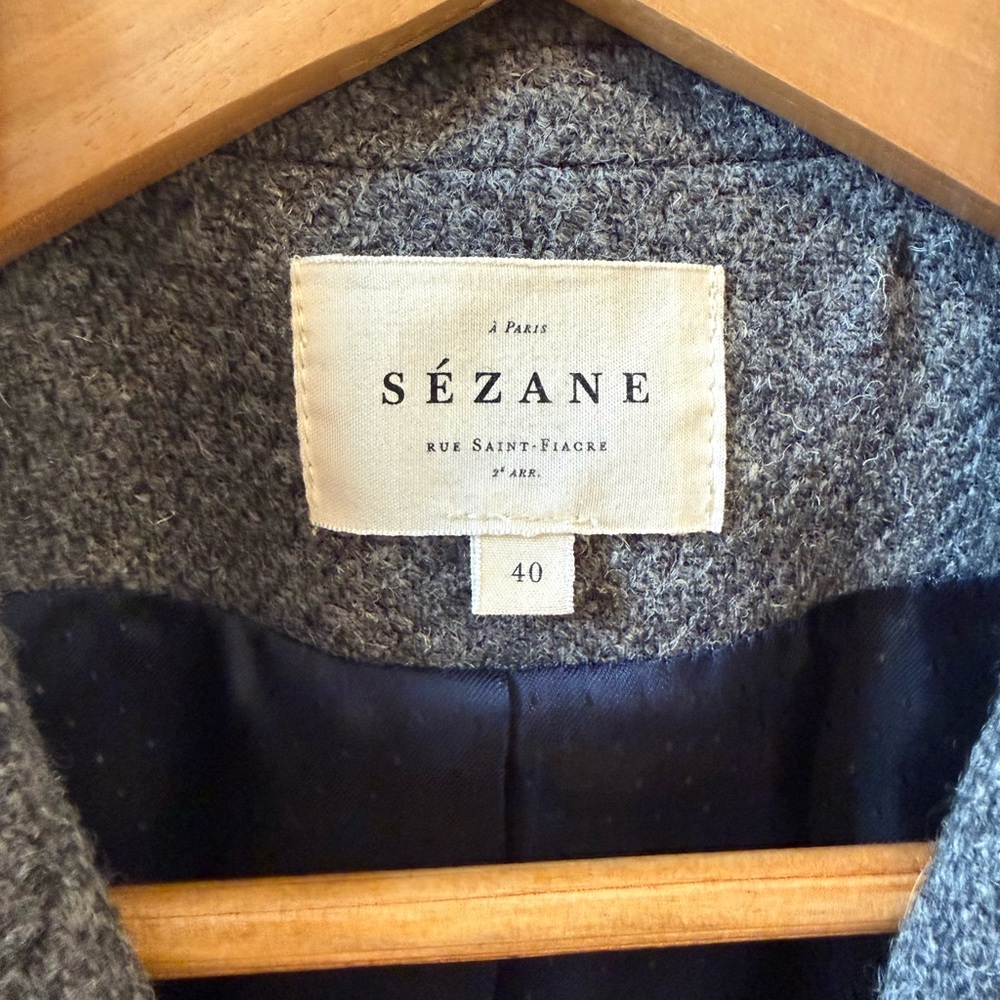 Sézane Christie double breasted wool blazer Size 10 - Picture 7 of 10
